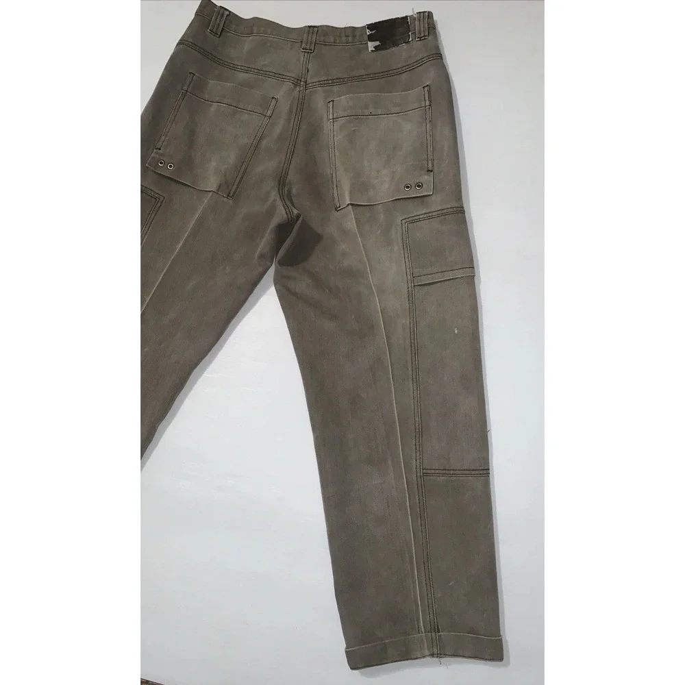VTG Karl Kani Relax Loose Fit Cargo Jeans Men 36x30 HipHop Y2K Grunge Streetwear